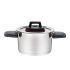 Oală cu capac Feel Maestro MR-3530-18 Negru Roșu Oțel Oțel inoxidabil Plastic Ø 18 cm 2,3 L